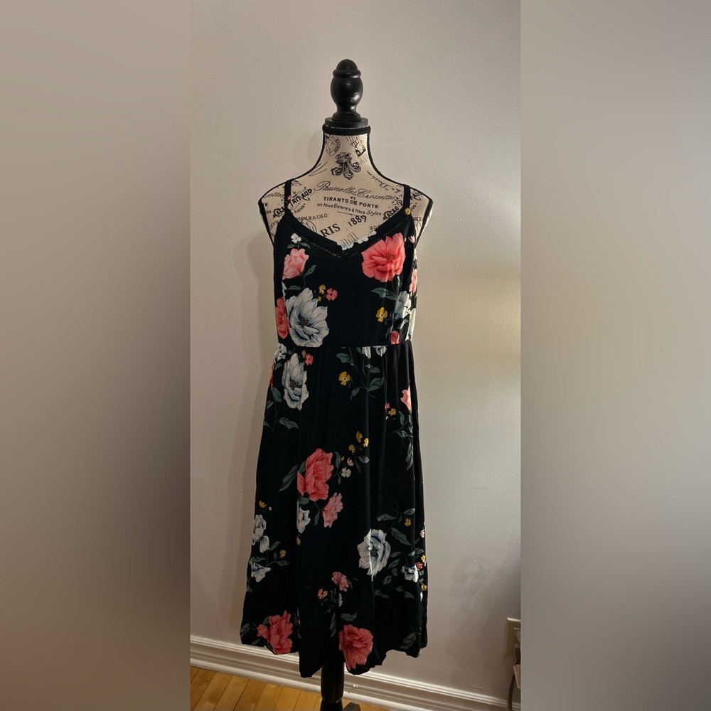 Old Navy Pink and Blue Maxi Sundress Sleeveless. Size large petite.
